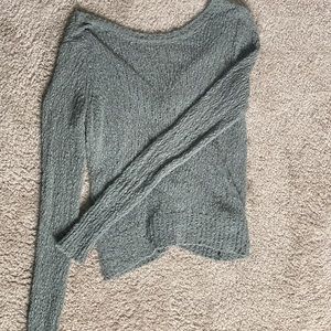 Sage Green Ruby Moon Sweater with Cute Back